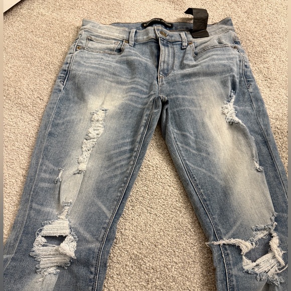 Express mid rise slim fare jean - Picture 2 of 5